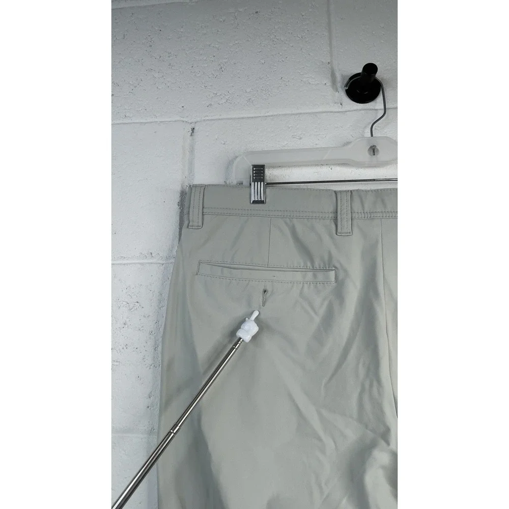 Alberto Regular Slim Fit Mens Size 52  Chino Light Grey Stretch Golf Pants 3XDRY